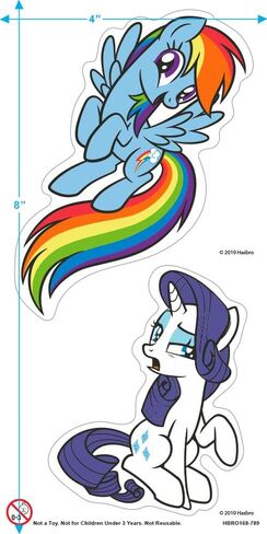 Popfunk Classic My Little Pony Rainbowdash Girl Power T Shirt & Stickers in Saudi Arabia