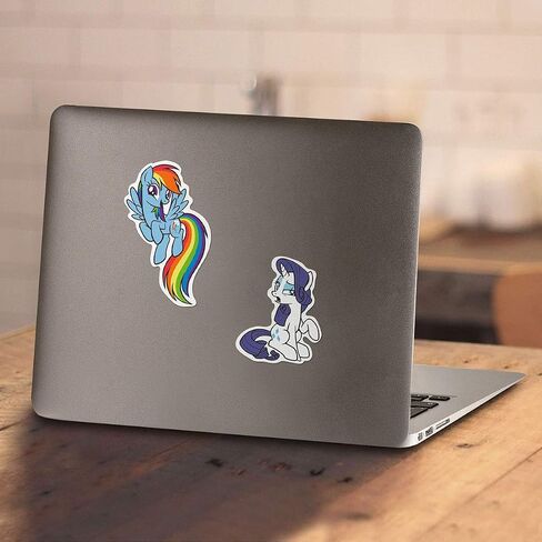 Popfunk Classic My Little Pony Rainbowdash Girl Power T Shirt & Stickers in Saudi Arabia