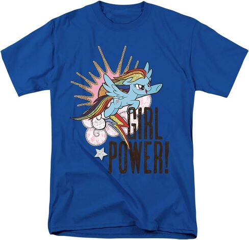 Popfunk Classic My Little Pony Rainbowdash Girl Power T Shirt & Stickers in Saudi Arabia
