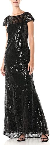 Calvin Klein Women's Cap Sleeve Gown with V Neck Back in Saudi Arabia