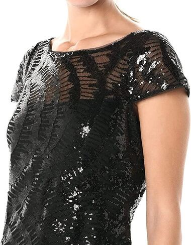 Calvin Klein Women's Cap Sleeve Gown with V Neck Back in Saudi Arabia