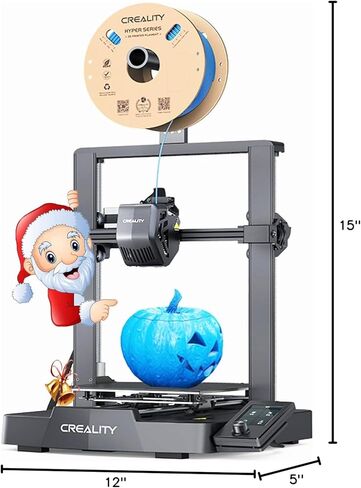 طابعة Creality Ender 3 V3 SE ثلاثية الأبعاد، مستشعر ضغط اللمس CR للتسوية التلقائية 250 مم/ثانية أقصى سرعة طباعة Sprite Direct Extruder Load Filament Dual Z-axis & Y-axis حجم الطباعة 8.66 * 8.66 * 9.84 بوصة in Kuwait