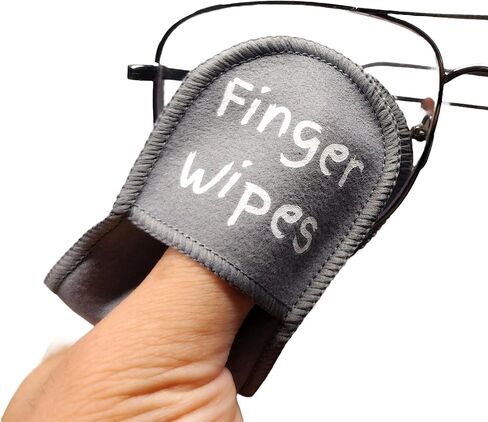 6pcs Microfiber Glasses Cleaning Cloth with Pockets for Fingers - Eyeglass Cleaning Cloth for Lenses, Screens & Cameras - Ideal Gifts for Men and Women (White) in Saudi Arabia