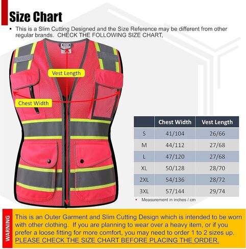 High Visibility Reflection Black Mesh Safety Vests with 9 Pockets and Front Zipper, hi vis safety vest for Women, Meets ANSI/ISEA Standards(Black-16,Small) in Saudi Arabia