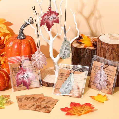 36 Sets Car Air Fresheners Fall Leaves Hanging Ornament Fall Party Gifts Bulk Autumn Maple Leaf Scented with Essential Oils Thanksgiving Party Favors for Women Men Car Decor Party Supplies in Saudi Arabia
