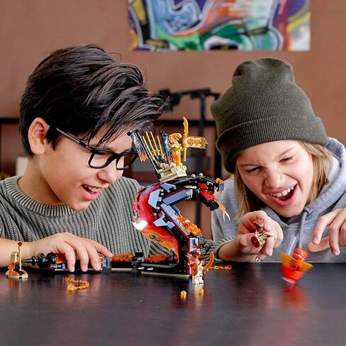 LEGO NINJAGO Fire Fang 70674 Snake Action Toy Building Set with Stud Shooters and Ninja Minifigures Characters, Perfect for Group Play (463 Pieces) in Saudi Arabia