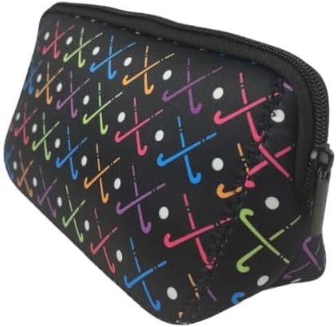 Sportybella Field Hockey Gifts for Field Hockey Players, Makeup Bag, Gift for Women, Field Hockey Stick Travel Waterproof Toiletry Bag Organizer, Field Hockey Accessories in Saudi Arabia