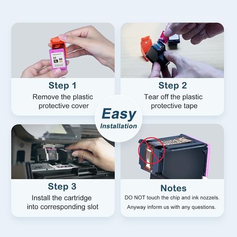 خرطوشة حبر معاد تصنيعها من MYTONER 60XL بديل لحبر HP 60 XL 60XL عالي الإنتاجية لطابعة PhotoSmart C4680 C4795 D110a Envy 100 111 120 Deskjet D1660 D2680 F2430 F4210 F4480 F480 ثلاثي الألوان) in Kuwait