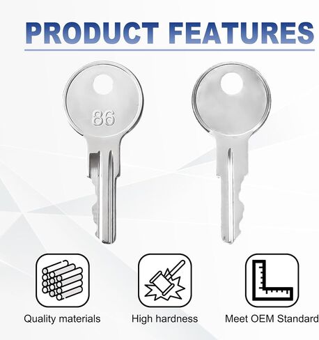 10PCS Equipment Keys CH510, Fit Some Truck Boxes and toolboxes from Delta, Brute Boxes, Better Built, DeeZee, Lund, Tractor Supply, Craftsman, Owens Products, UWS, Northern Tool in Kuwait