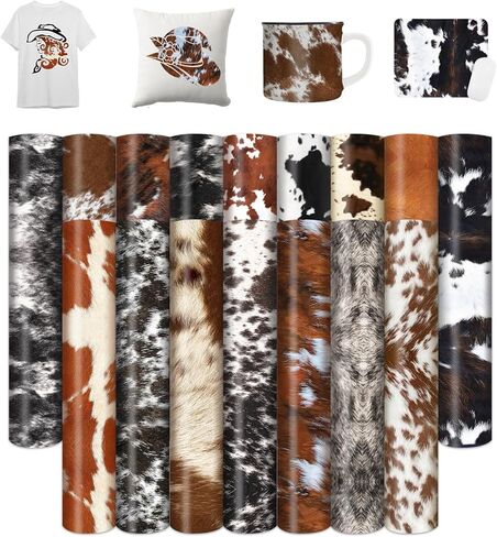 HTVSTD Gradient Sublimation Transfer Ink Paper - 15 Sheets 12"x10" Ombre Color Sublimation Transfer Paper for Tumbler T-Shirts DIY Sublimation Paper Compatible with Cricut/Cameo in Kuwait