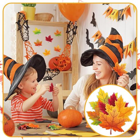48 Pack 1200 Sheets Fall Sticky Notes Maple Leaf Pumpkin Shaped Sticky Notes Cute Thanksgiving Sticky Notes Autumn Self Stick Notepads for Home Office(Classic Maple Leaf) in Saudi Arabia