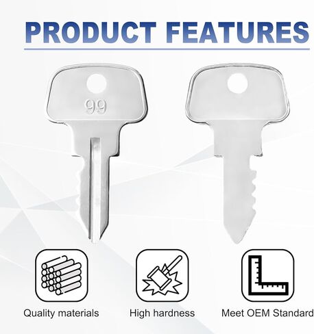 10PCS Equipment Keys CH510, Fit Some Truck Boxes and toolboxes from Delta, Brute Boxes, Better Built, DeeZee, Lund, Tractor Supply, Craftsman, Owens Products, UWS, Northern Tool in Kuwait