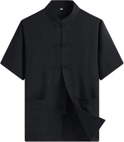 ZooBoo Chinese Clothing Tang Suit - Kung Fu Short Sleeve Shirt for Men in Saudi Arabia
