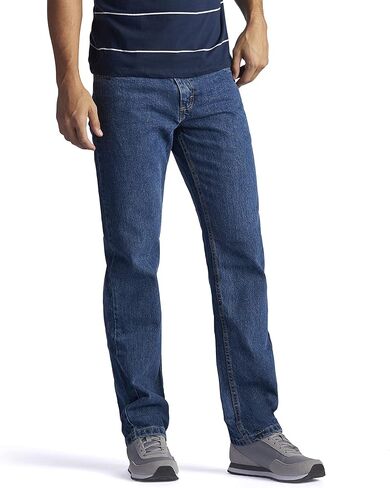 Lee Men's Regular Fit Straight Leg Jean, Light Stone, 31W x 30L in Kuwait