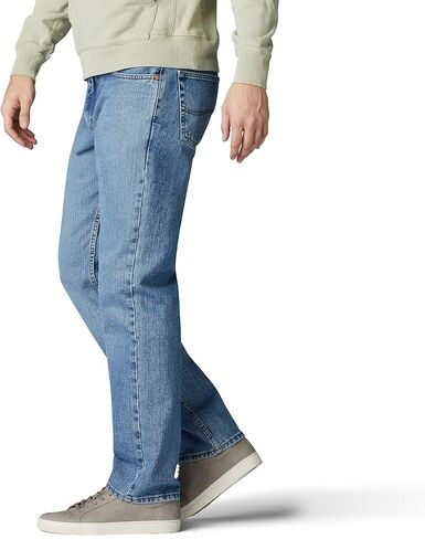 Lee Men's Regular Fit Straight Leg Jean, Light Stone, 31W x 30L in Kuwait