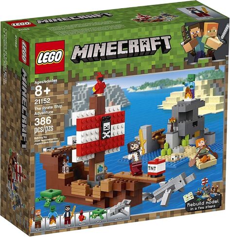 LEGO Minecraft The Pirate Ship Adventure 21152 Building Kit (386 Pieces) in Saudi Arabia