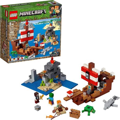 LEGO Minecraft The Pirate Ship Adventure 21152 Building Kit (386 Pieces) in Saudi Arabia