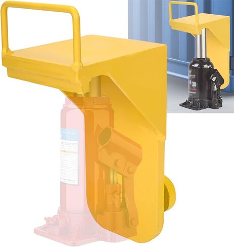 Heavy-Duty Shipping Container Jack Lug with Easy-Grip Handle, 74000 LBS Leveling Attachment Storage Container Leveler Booster for Sea Cans H- Enhanced Stability, Yellow in Kuwait