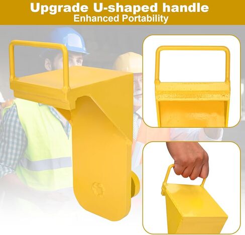Heavy-Duty Shipping Container Jack Lug with Easy-Grip Handle, 74000 LBS Leveling Attachment Storage Container Leveler Booster for Sea Cans H- Enhanced Stability, Yellow in Kuwait