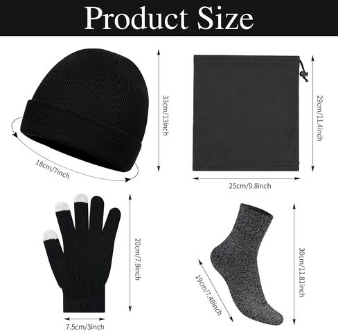 Winter Gloves Beanies Warmers Bulk,48 Pack Hat Neck Warmer Set for Men Women Hat with Touchscreen Gloves Neck Gaiter Warm Sock for Wearing Christmas Homeless Supplies Care package Charity Donation in Saudi Arabia