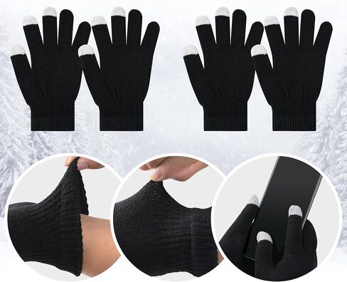 Winter Gloves Beanies Warmers Bulk,48 Pack Hat Neck Warmer Set for Men Women Hat with Touchscreen Gloves Neck Gaiter Warm Sock for Wearing Christmas Homeless Supplies Care package Charity Donation in Saudi Arabia