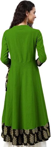 Women's Cotton Embroidered Indian Anarkali Kurtis in Kuwait