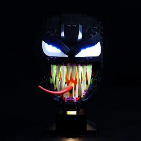 Kyglaring Led Lighting Kits for （Venom 76187 Collectible）-Lights Set Compatible with Lego 76187 Building Blocks Model- Not Include The Lego Set (Classic Version)