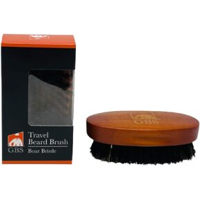G.B.S Beard Brush boar bristle brush for Men Wooden made with Firm Bristles for Grooming and Soften Your Facial Hair- Professional beard brush for stylish beard
