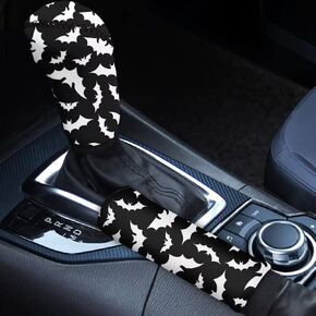 Forchrinse Golden Mandala Flower Handbrake Cover Gear Shift Cover Durable Soft Auto Interior Protector Accessories for Men Women