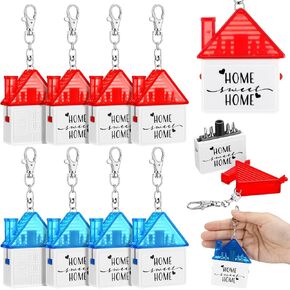 30 Pcs House Shaped Screwdriver Keychains Multifunctional Tool Keychain Bulk Plastic House Keychain Home Sweet Home Real Estate Closing Gifts for Buyers New Homeowner Guests Housewarming
