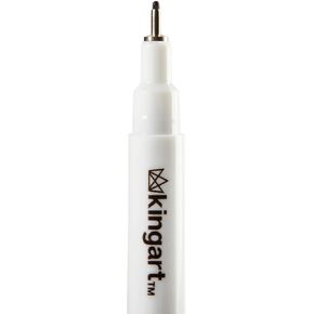 KINGART PRO Inkline Fine Line Art & Graphic Pens, Single Pen, Assorted Nibs & Sizes with Archival Japanese Ink, Size: 08, Black