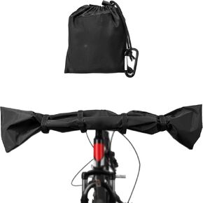 Besudo Handlebar Cover Ebike Transport Protection - Handlebar Protective Cover Handlebar Hood Handlebar Cover for Bicycle - Bicycle Cover for Rear Rack Handlebar Rain Protection -30-B-US