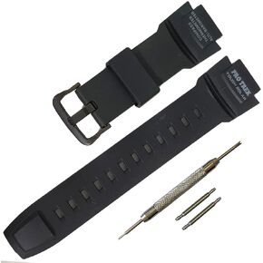 بديل سوار الساعة من الراتنج لـ Casio Protrek PRG-270 PRG-250 PRG-500 PRW-2500 PRW-3500 PRW-5100 Wirstband للرجال والنساء