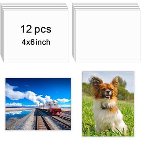 LIZOIDZSM 12 Pcs Sublimation Photo Blanks 8 x 10 Inch sublimation metal sign blanks Aluminum Photo Sign Blank Photo DIY Photo Sign Wall Frame Poster for Living Room Bedroom