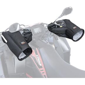 KEMIMOTO Upgraded ATV Gloves, TPU Windows/Windproof Guard Motorcycle Handlebar Gloves Snowmobile Handlebar Gauntlets Compatible with Sportsman Grizzly Scrambler FourTrax Snowmobile Bicycle