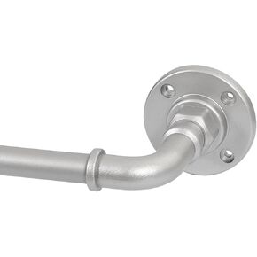H.VERSAILTEX Wrap Around Curtain Rods for Windows 16.2 to 75 Inch, 3/4 Inch Diameter Industrial Telescoping Curtain Rod, Splicing Adjustable Curtain Rods for Indoor/Outdoor, Bronze