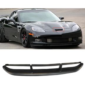 Front Hood Vents Compatible with Corvette C6 2006-2013 ZR1 Z06 GS Replacement Front Bumper Vent Trim 15801407 (Carbon Fiber Print)