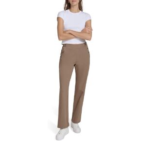 Andrew Marc Women's Sailor Buttons Pants Flare Bottoms