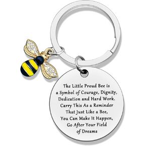 Bumble Bee Gifts Animal Keychain Bee Inspirational Gift Honey Bee Keychains Insect Bee Jewelry Beekeeper Gifts Bee Lover Gifts Leaving Gift Graduation Birthday Gifts for Friend Son Daughter