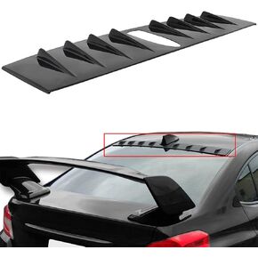 SCITOO Shark Fin Spoiler Fit for Subaru WRX STI 2015-2018 Carbon Look Rear Roof Vortex Spoiler Wing