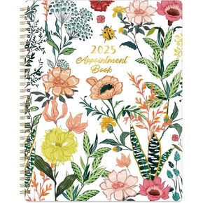 2025 Appointment Book/Planner - 2025 Daily Hourly Planner, Jan 2025 - Dec 2025, 2025 Weekly Appointment Book, 8" x 10", 30-Minute Interval, Flexible Cover, Lay-Flat, Ample Space with Note ＆ To-Do List