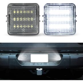 LED License Plate Light Assembly Tag Lamp Replacement Compatible with Tundra 2014-2021 Tacoma 2016-2021 Pickup Truck Tag Lights Assembly, 2Pcs