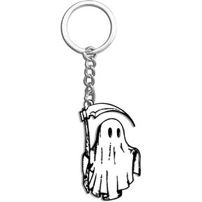 Aisity Halloween Gifts for Women Men Kids Teens Halloween Baskets Cute Ghost Keychain Spooky Gifts