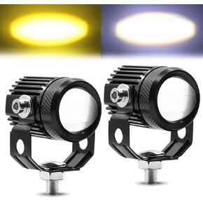 Motorcycle Led Driving Fog Lights, 12-80V Motorcycle Mini Spotlights Fog Lights, 2inch Motorcycle Auxiliary Led Lights Front Spotlight Additional Lights For Motorcycle Off-Road Truck 4x4 ATV UTV