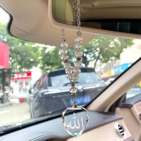 Muslim crystal beads Allah heart car pendant car hanging