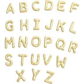 MYAROMA FINDINGS 26pcs Alphabet Letter Charms