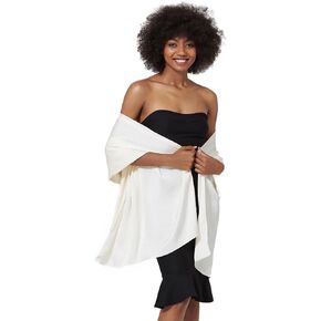 Women Satin Silk Shawls and Wraps for Evening Dresses Bridal Bridesmaid Wedding Scarf Lightweight Cover Up