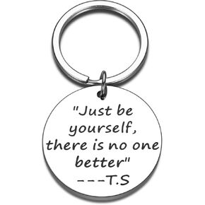 XPENMULBOJA Fans Keychain for Women Men, Inspired Encouragement Quotes Fans Gift for Music Lover, Valentine Christmas Birthday Souvenir for Friends Daughter Girlfriend