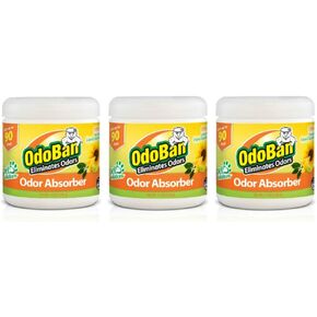 OdoBan Solid Odor Absorber Eliminator for Home and Small Spaces, Fresh Linen Scent, 14 Ounces Each, 9-Pack