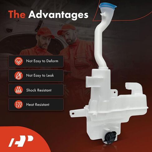 A-Premium Windshield Washer Reservoir Compatible with Select Honda Models - Civic 2012 2013 2014 2015, with (Cap/Washer Pump/Hose/Filler Neck/Bracket) - Replace# 76841TR3A01 in Saudi Arabia
